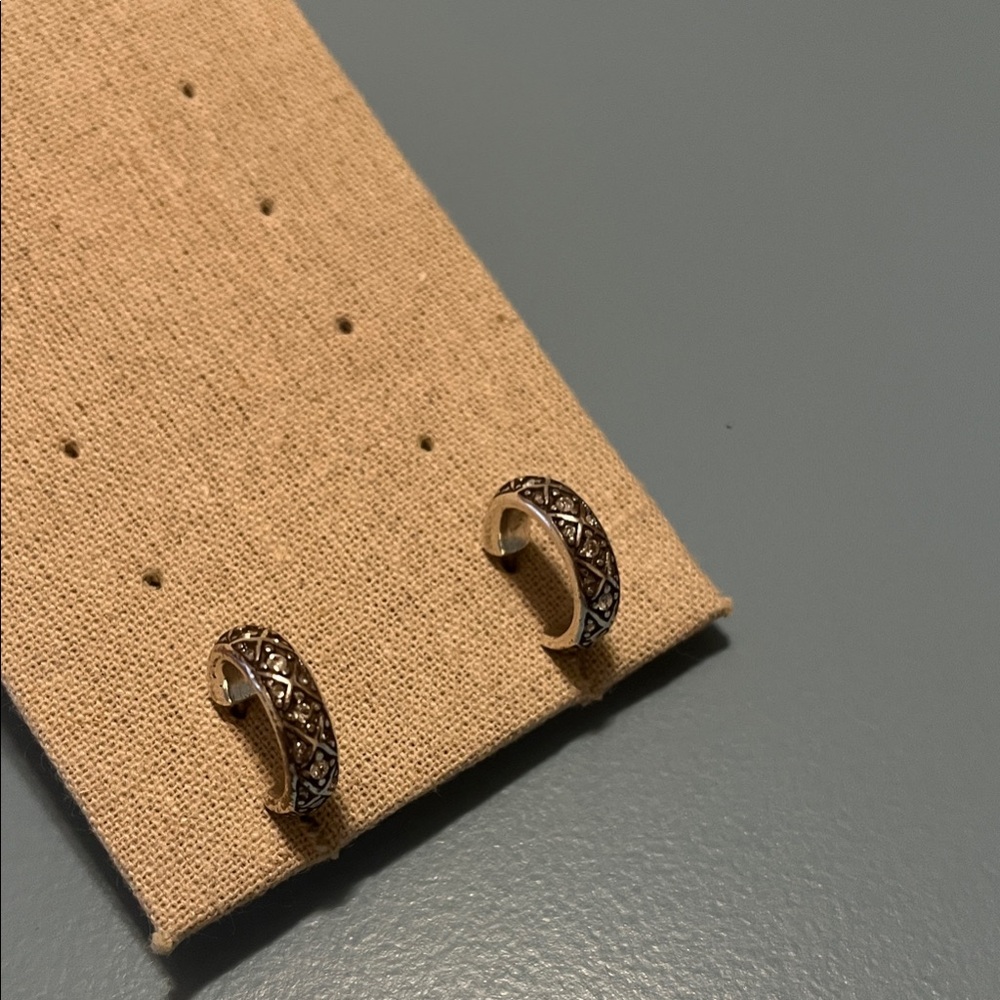 Elegant Brighton Silver Hoop Earrings